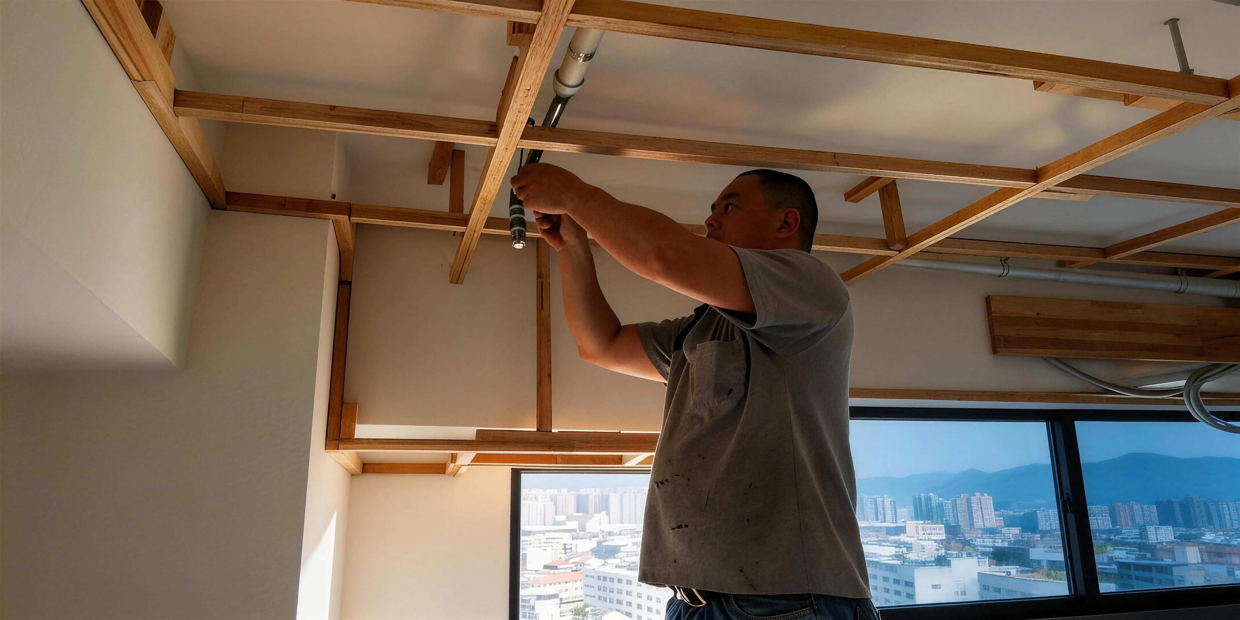 天花板管線整合施工